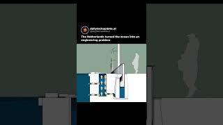 Flood-control engineering is one of the Netherlands' biggest flexes.#technology #engineering