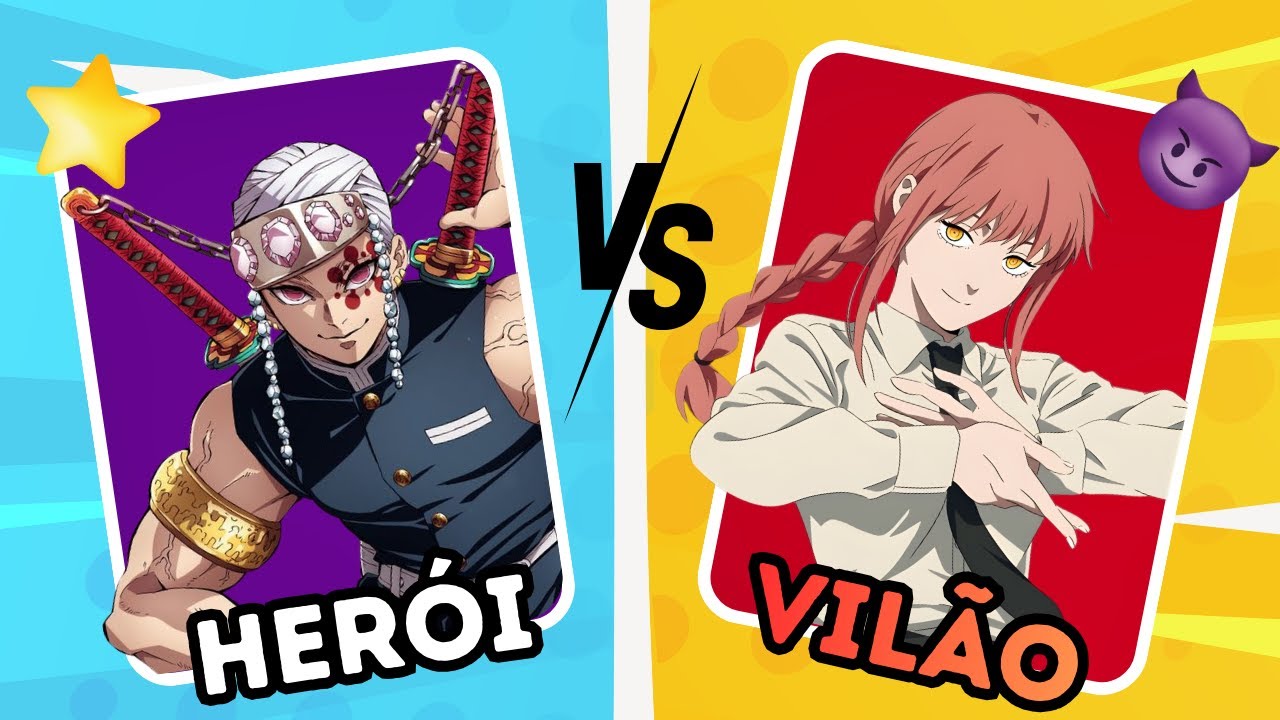 ESCOLHA UM ✅, EXPULSE UM ❌ | ⭐ HEROI vs VILAO 😈 | ANIME QUIZ