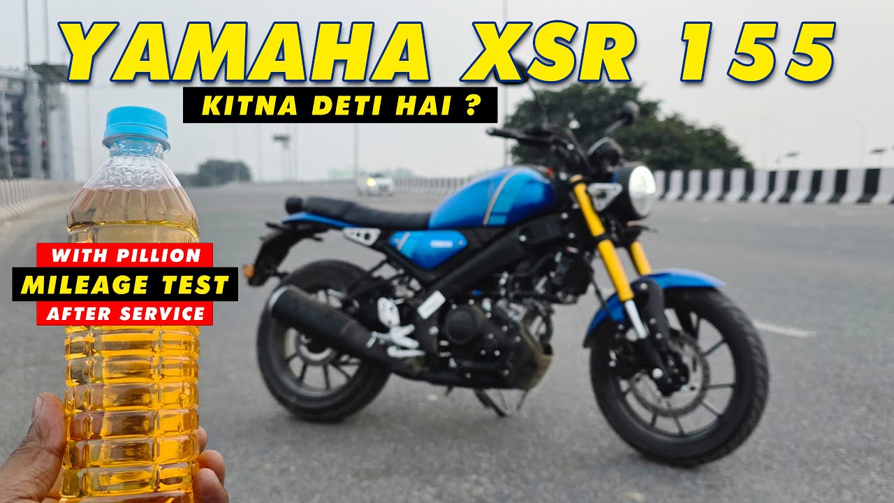 155 Real 2025 Yamaha XSR 155 After Service Mileage Test WITH Pillion | Real Road ...