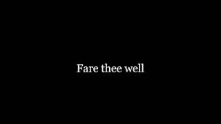 Rob Benedict - Fare Thee Well (lyrics) chords