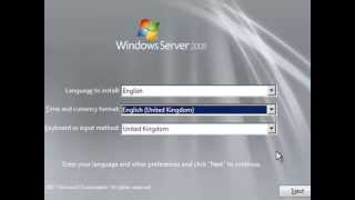 How to install Window Server 2008 tutorial