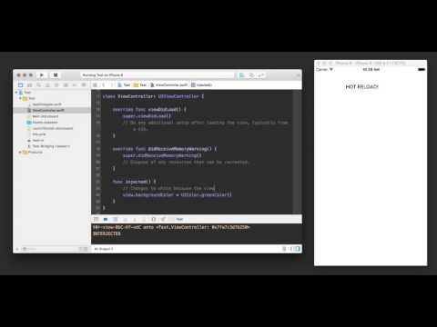 Hot reloading swift code in iOS