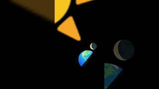 The Sun,Earth And The Moon #animation #amnewbutnottheleast #likeandsubscribe #solarsystem