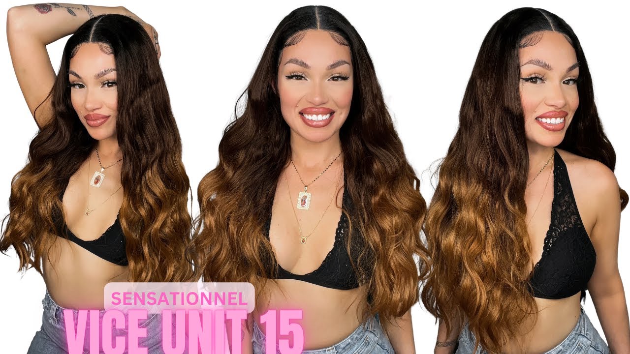 NEW SENSATIONNEL VICE UNIT 15 WIG | SYNTHETIC WIG INSTALL 🌊 BEACH WAVES