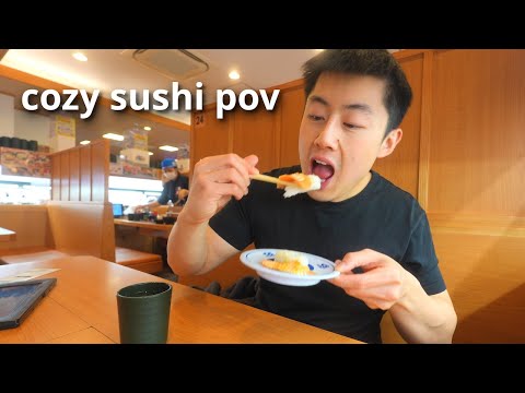 Chill Rainy Day Sushi In Osaka Japan 