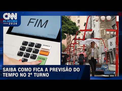 Previsão do tempo para domingo (25): veja como fica o clima durante a votação | CNN AGORA