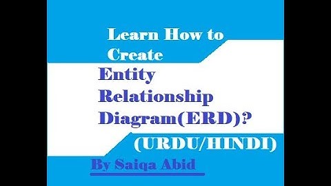 ENTITY RELATIONSHIP DIAGRAM  (ERD)  with Example (Urdu/hindi) || CS619 || MCS || MIT