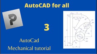 AutoCAD 2D Practice Drawing  / Basic Tutorial/Exercise 3