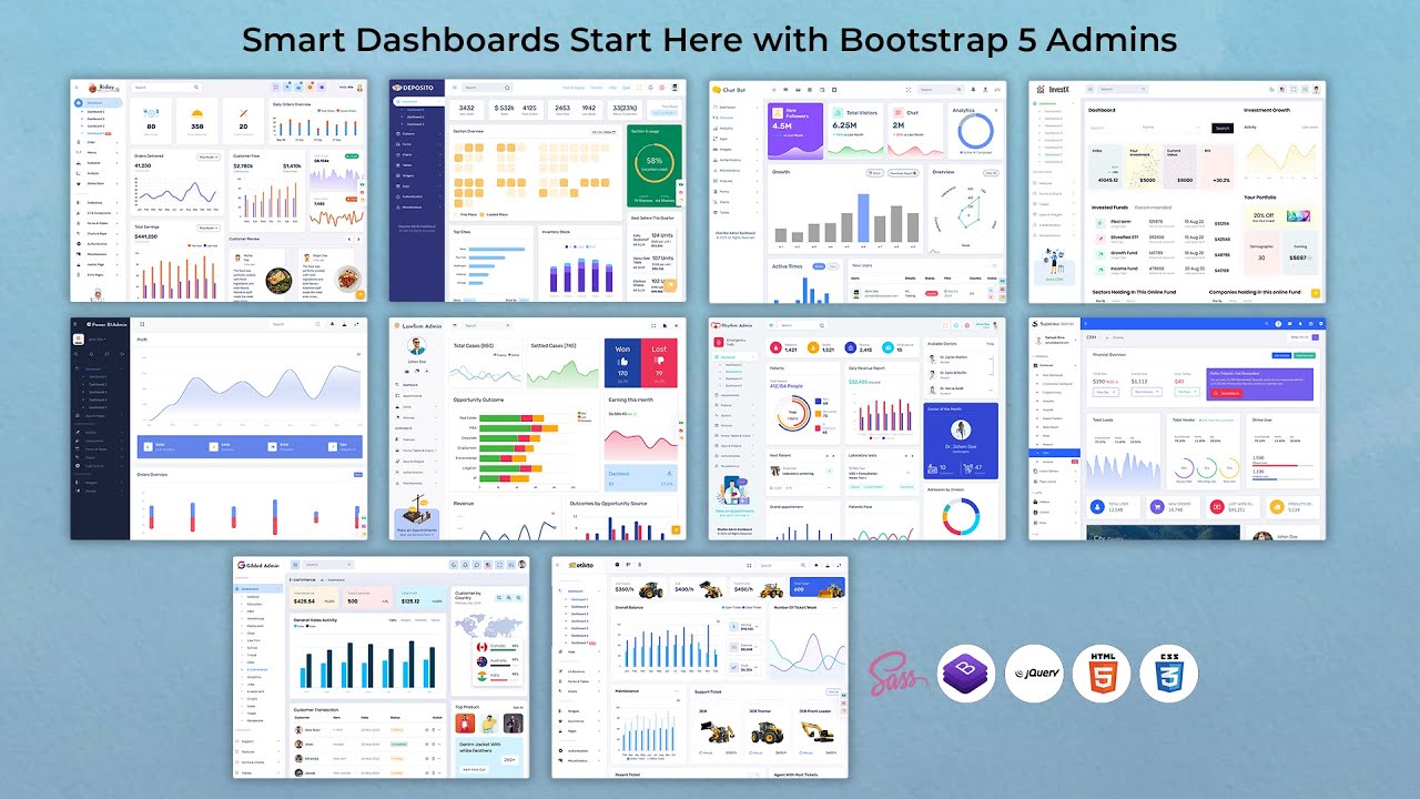 Powerful Admin Dashboards Designed for Analytics, Management, and Growth
