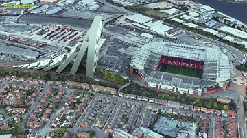 Dominos Effect - The largest domino simulation V2 on Football Pitches