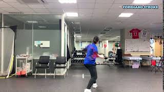 차세대 국가대표 공효진선수 뒷면 포핸드스트로크스윙