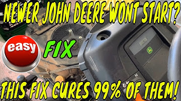 SOLVING 99% OF ALL NEWER JOHN DEERE / KAWASAKI  RIDING MOWER NO START ISSUES