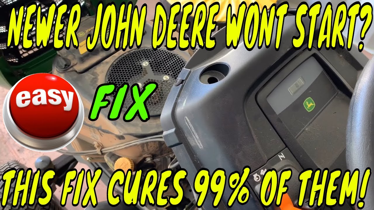 SOLVING 99% OF ALL NEWER JOHN DEERE / KAWASAKI  RIDING MOWER NO START ISSUES