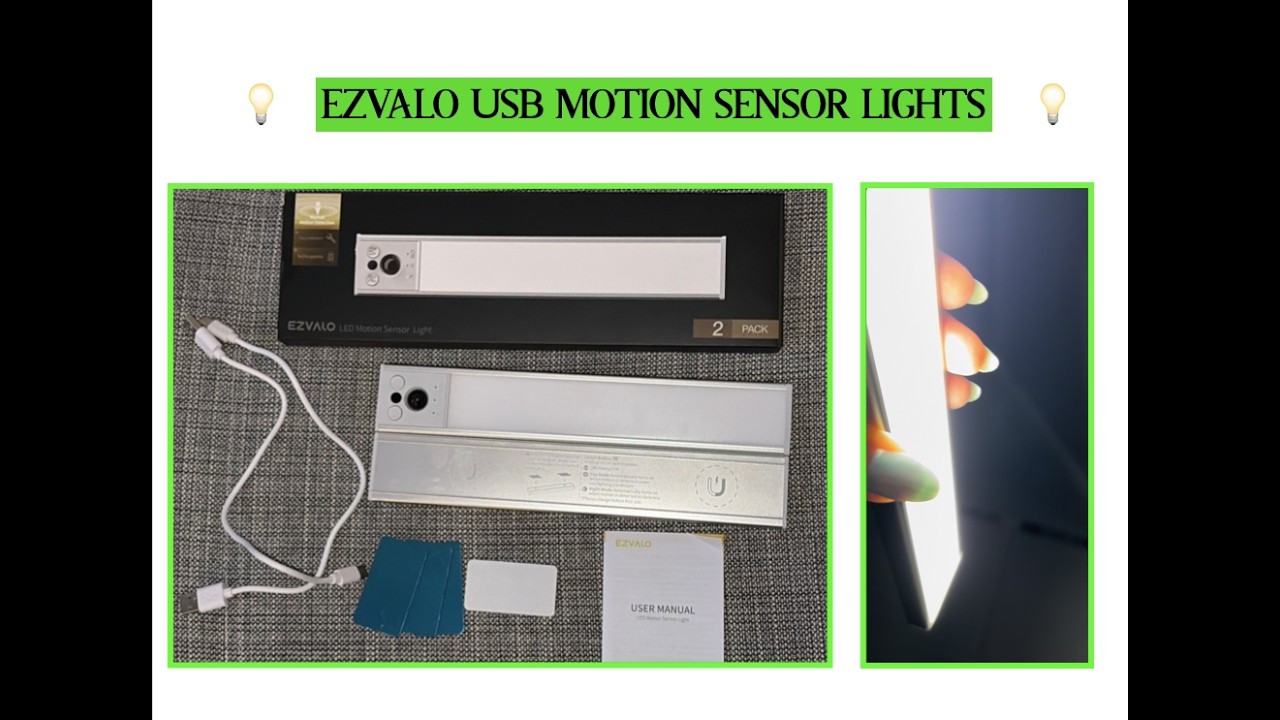 BRIGHT 💡 BRIGHT 💡 EZVALO LED MOTION SENSOR LIGHT REVIEW | not sponsored
