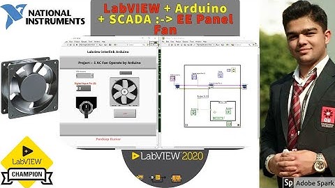 LabVIEW | Arduino project 5 - Electrical Panels Fan | LabVIEW + Arduino |  Labview Interface Arduino