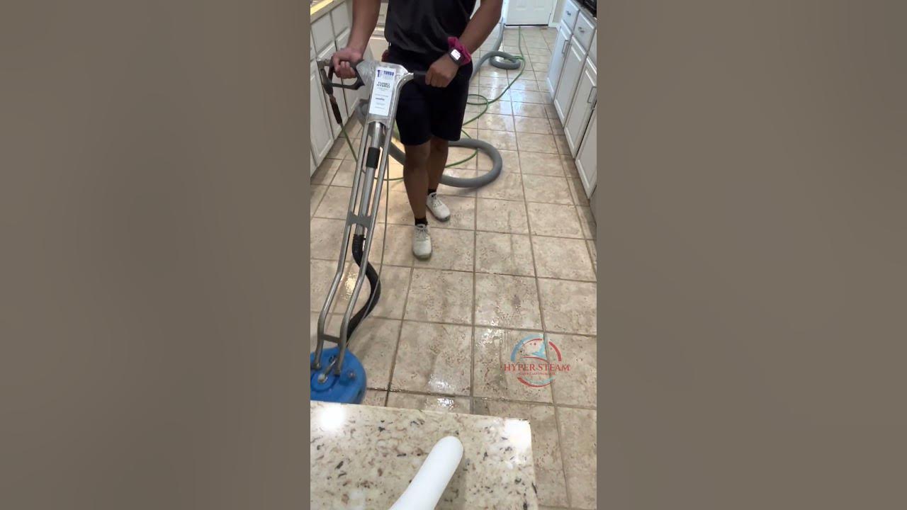 Wax Removal from Tile And Grout! Houston Floor Restoration Services! YouTube