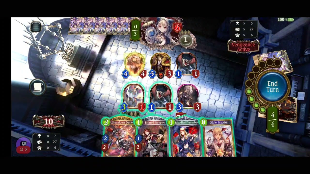 (GM0 7K Unlimited) Handless Blood vs Wrath Blood 2 [Shadowverse/Fortune's Hand]