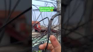 kabel FO Kirana Wi-Fi ditekuk lagi #internet #fiberoptics #wifi