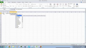 How to concatenate cells in Microsoft excel 2010