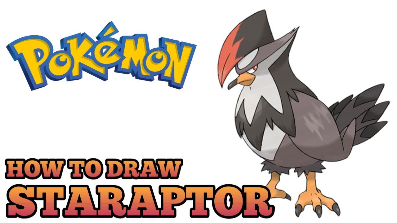 Pokemon Rapter 💥How to Draw Staraptor || Pokemon drawing #pokemon #drawing #viral # ...
