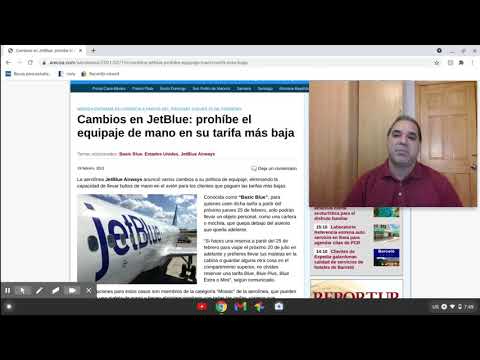 Aerolínea JetBlue limita equipaje de mano hacia la República Dominicana -  YouTube