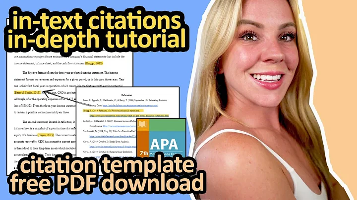 In-Text Citations APA 7th Edition | Example Tutorial & PDF Template
