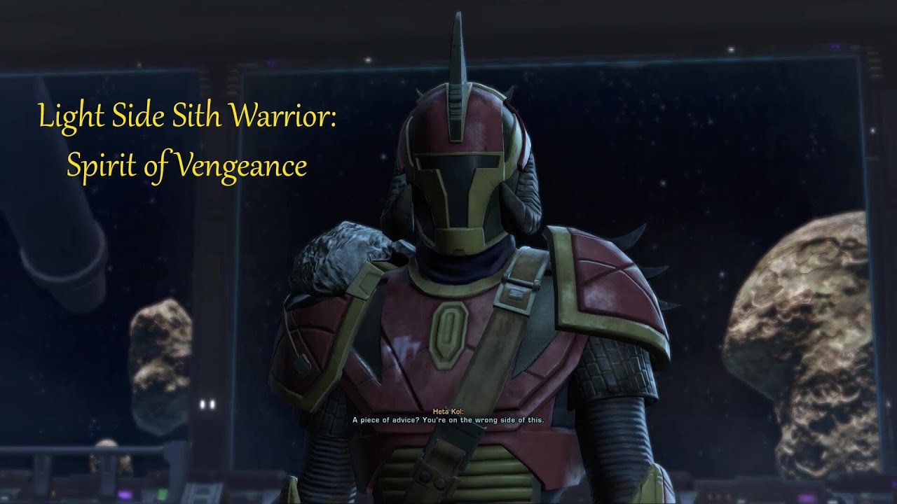 SWTOR: LIGHT Female Sith Warrior- Spirit of Vengeance