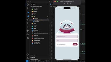 Animated Login Screen Using Flutter and Rive 🐼💙