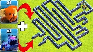 PETs Only Maze Race!! Clash Of Clans Pet Race vs. Battle builders