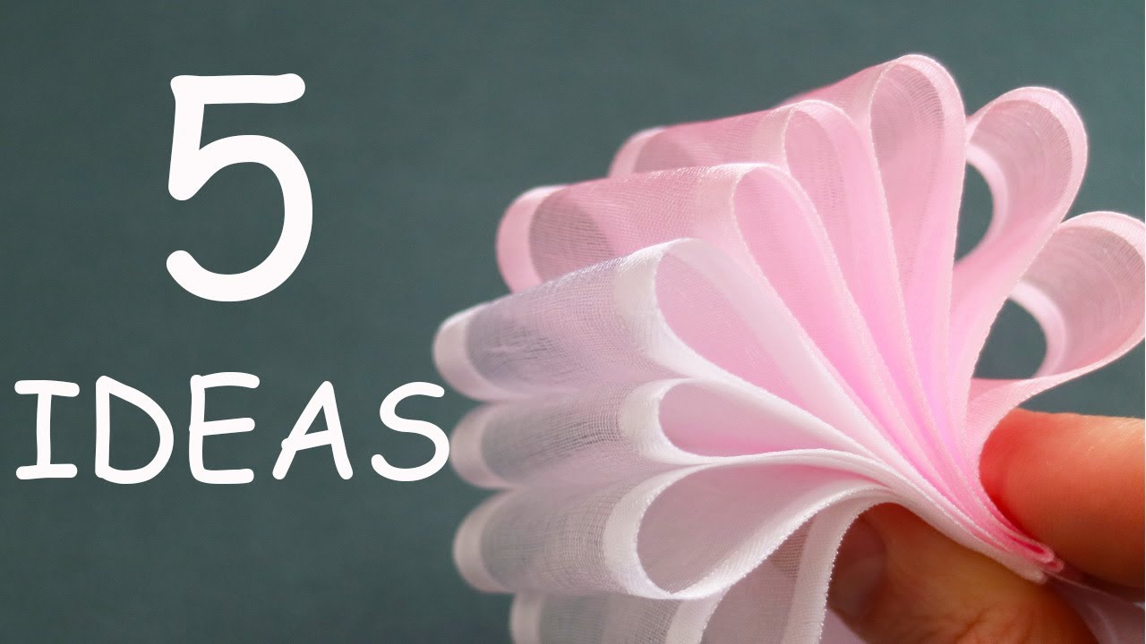 🤩 ВОТ ЭТО КРУТО 🤩 Простые идеи из органзы для бантов
