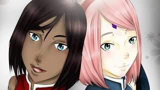 Lats Draw Korra and Sakura
