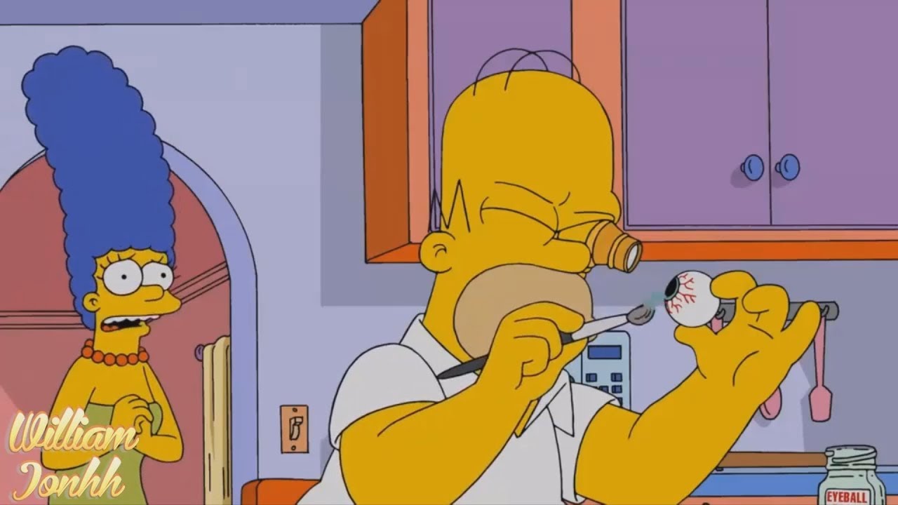 The Simpsons Homer creates the eye YouTube