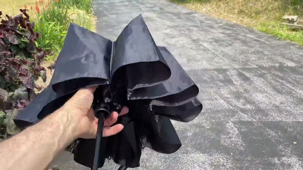 TradMall 5 Pack Bulk Umbrellas Travel Windproof Portable Compact Large Size Canopy Review, 4 out of