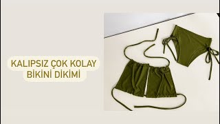 Kalıpsız Bikini Dikimi Kolay Bikini Herkesin Yapabileceği Bikini Dikimi