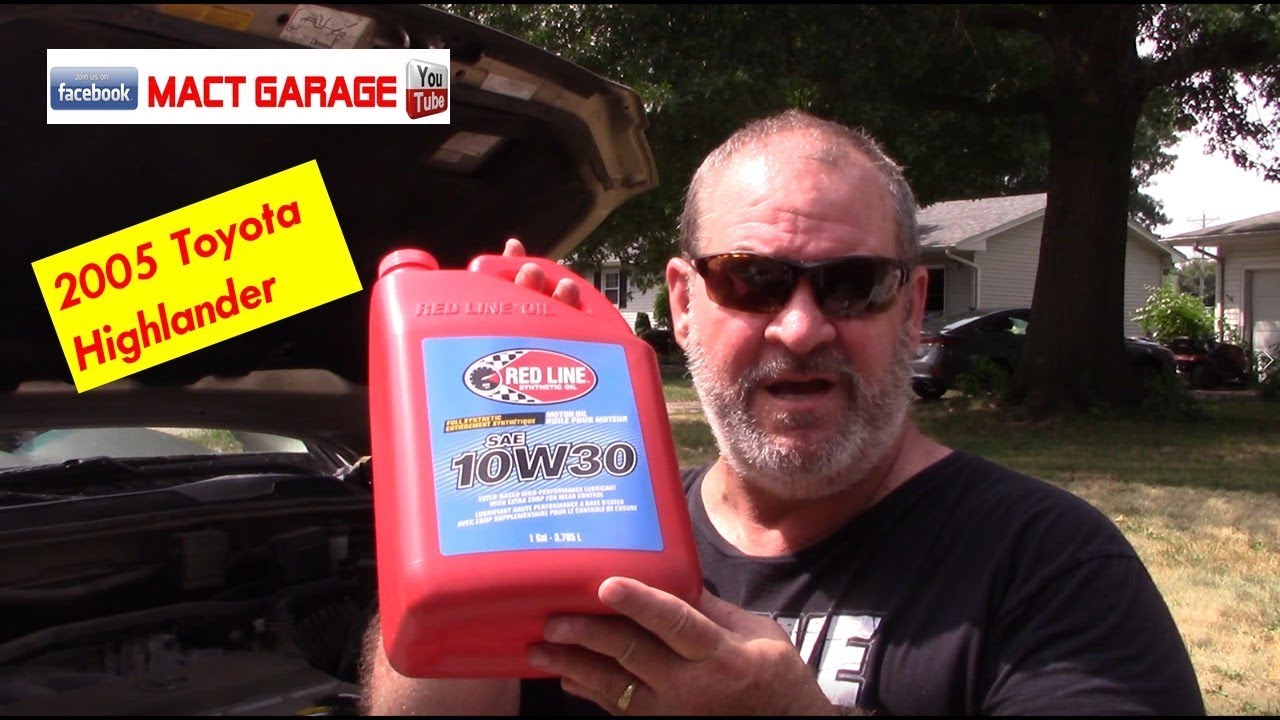 2005 Toyota Highlander Redline Oil change with Purolator boss filter at ...