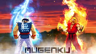 Shin Battle! Shin Ryu vs Shin Ken with Daigo Parry! Street Fighter MUGEN Multiverse