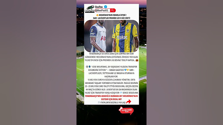 🔥 Mourinho'nun ISRARLA İSTEDİ ! Sarı-Lacivertler Premier Lig'e Göz Dikti!!