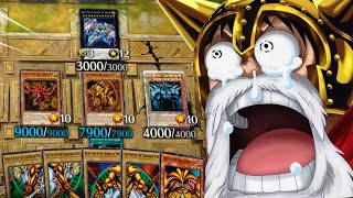 WHEN YOU SUMMON ZEUS RA OBELISK SLIFER AND EXODIA IN ONE TURN IN MASTER DUEL