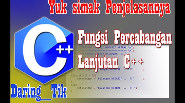 Belajar C++ #10 : Fungsi Percabangan IF Bersarang - Program Menu dalam C++
