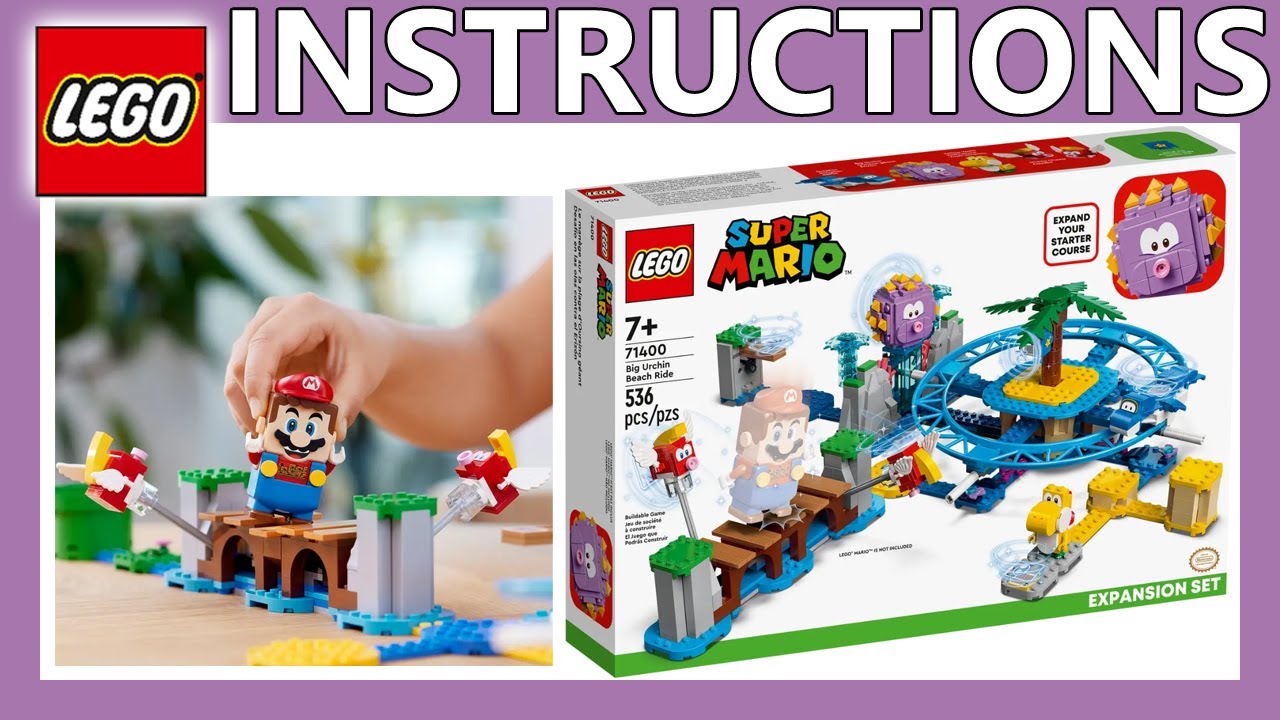 3D LEGO instructions | Big Urchin Beach Ride | 71400 | LEGO Super