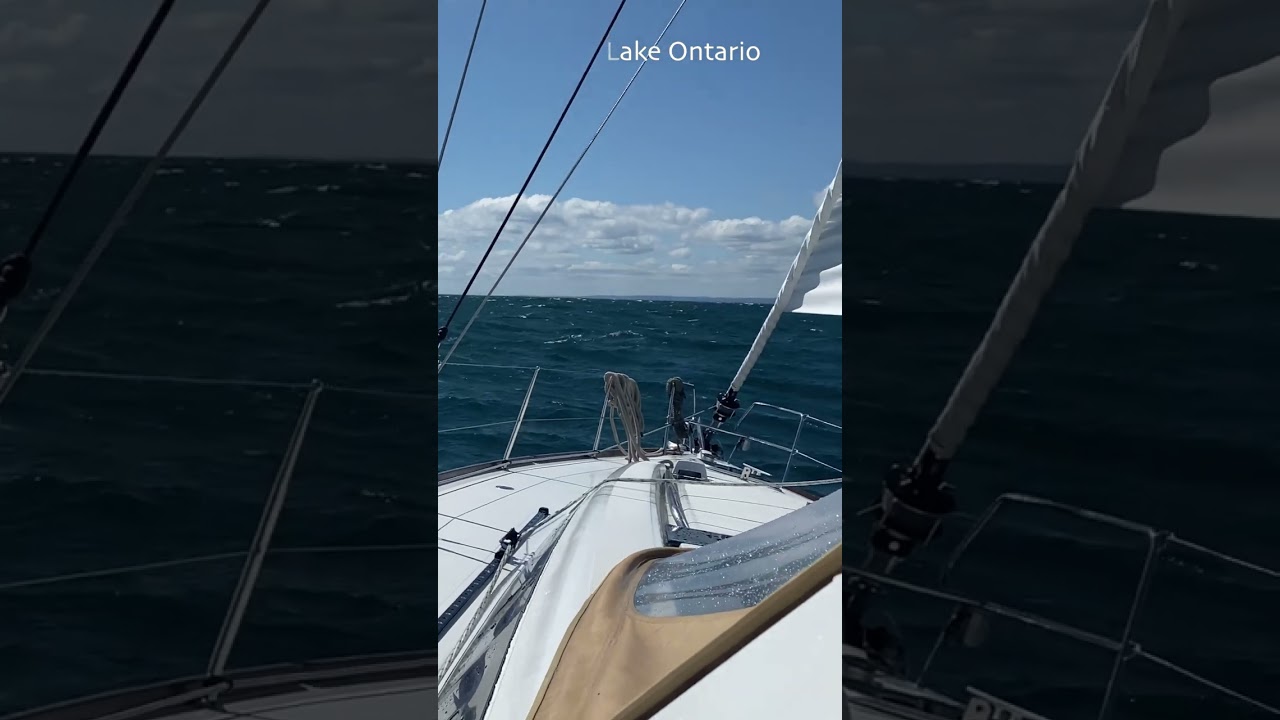 #youtubeshorts : Crashing Through Big Waves on Lake Ontario