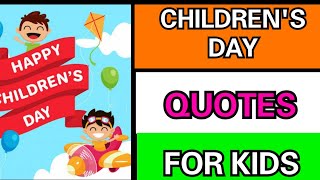 2022 children's day quotes/10 beautiful heart touching quotes/happy children's day @KAVI NILA - hdvideostatus.com