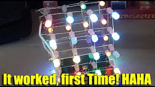 4x4x4 LED Cube Build Part 2