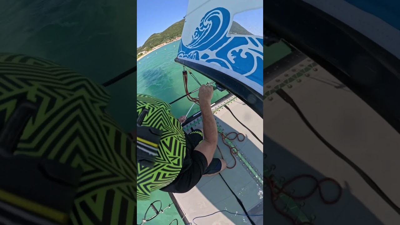 Leaving a Tight Mooring in a Hobie 16… BACKWARDS!
