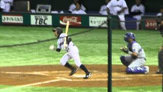 【日米野球 侍ジャパン】 広島 菊池のバッティング_2014111501