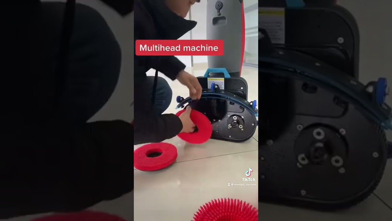 Mini Floor Scrubber pads change. 