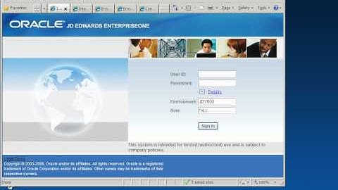 EnterpriseOne SOP OpenScript playback demo