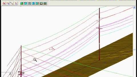 Checking clearances between wires for an entire line in PLS-CADD