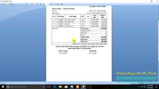 Bài 2: Shop -Cửa hàng- Hướng dẫn phần mềm Hoàn Ngọc Soft (HOẠT ĐỘNG BÁN HÀNG) screenshot 3