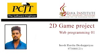 2D Game Project in Java Istitue